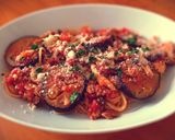 ナスとミートソースのパスタ作り方6写真