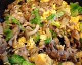 豚玉丼☆冷蔵庫の残り物で大阪王将風〜作り方4写真