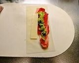 アボカドチーズ＆ビーフ✿春巻きスティック作り方3写真
