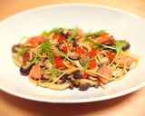 いくらと鮭の親子和風パスタ作り方5写真
