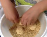 ごま団子☆白玉粉で簡単おやつ作り方4写真