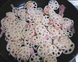 れんこんとベーコンのきんぴら作り方3写真