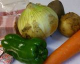 ベーコンと野菜のキュービックスープ作り方2写真