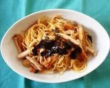簡単！和風きのこ竹輪パスタ♪作り方6写真