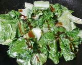 べか菜（山東菜）のオイマヨだけ炒め♪作り方3写真