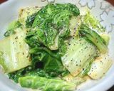 べか菜（山東菜）のオイマヨだけ炒め♪作り方4写真