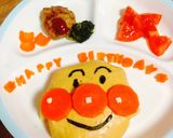 卵にひと工夫！アンパンマンオムライス作り方9写真