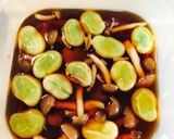 【10分】しめじとそら豆の麺つゆ浸し作り方2写真
