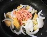 新玉ねぎと新じゃが芋のスープパスタ作り方4写真