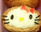 キャラ弁 キティ お稲荷さん作り方1写真