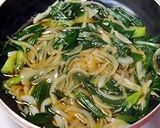 期間限定春の味覚♪葉たまねぎの甘辛卵とじ作り方3写真