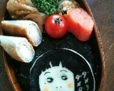 キャラ弁当 日本エレキテル連合朱美ちゃん作り方3写真
