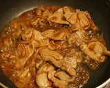 豚こま甘辛丼作り方3写真