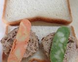 ボリュームあるシーセージサンド作り方5写真