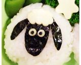 ひつじのショーンキャラ弁♡子供の日に！作り方2写真