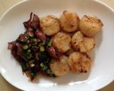 ホタテ貝柱とほたるいかのバター醤油焼き♪作り方3写真