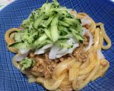 ☆ジャージャー麺風♪ピリ辛うどん☆作り方7写真