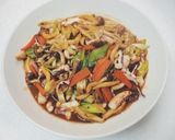 **イカゲソのピリ辛味噌炒め**作り方5写真