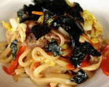 冷凍うどんで！簡単もっちり焼うどん♪作り方5写真
