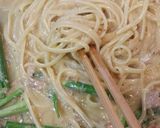 【石橋】ニラたっぷり！中華ルボナーラ！作り方6写真