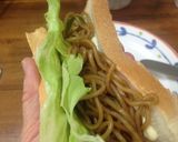 お手軽焼きそばサンド→ラップでお弁当にも作り方5写真