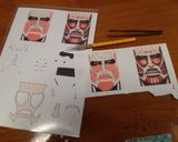 進撃の巨人　超大型巨人 キャラ弁作り方1写真