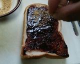 チョコレートとゴマのトースト作り方2写真