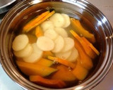 娘考案＊かぼちゃとじゃがいものお味噌汁＊作り方2写真