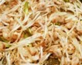 圧力鍋で♪鳥ひざ軟骨ともやしの葱塩いため作り方4写真