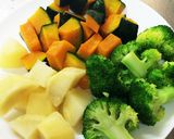 ♡緑黄色野菜の簡単チーズ焼き♡作り方1写真