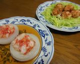同じ材料で二品！新玉ねぎと海老＆エビ作り方8写真