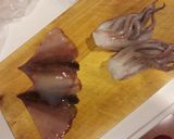 海老とイカのスープスパ作り方1写真