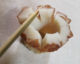 竹輪と かまぼこ 可愛いお花 飾り切り作り方3写真