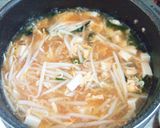 豆腐と卵、もやしの具だくさんスープ作り方7写真