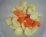 ひき肉じゃが作り方1写真