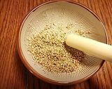 たたきごぼう 白ゴマ風味 三杯酢漬けです作り方7写真