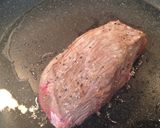 フライパンで牛たたき丼作り方4写真