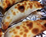 餃子の皮で簡単カルツォーネ風ピザ作り方5写真