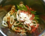 春の幸せ✿絹サヤと新タマ๑かき揚げ♪作り方2写真