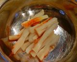 もやしと竹輪のカレー炒め。作り方2写真