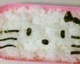 キティちゃんおにぎり★簡単キャラ弁デコ弁作り方8写真