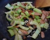 チンゲン菜とベーコンの豆乳クリームパスタ作り方4写真