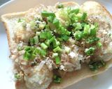 カレー風味のたこ焼きトースト作り方4写真