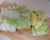 白菜とミートボールの＊トマトスープ作り方1写真