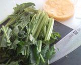 ほうれん草と卵のバター醤油炒め作り方1写真