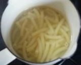 鶏胸肉と玉ねぎのマカロニグラタン作り方1写真
