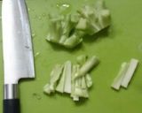ルクエで簡単♪ブロッコリー芯のベーコン巻作り方1写真