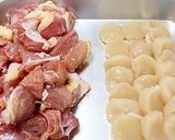 ホタテと鶏のシンプルハーブ焼き作り方1写真