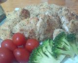 バジル風味チキンパン粉焼き作り方5写真