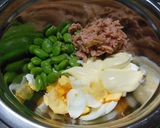 そら豆とツナ卵のサラダ作り方1写真